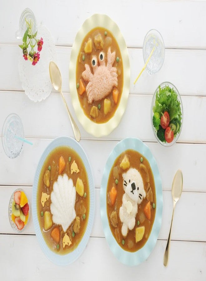 Arnest My Form Rice Press Mold 3pcs (Crab, Sea Otter, Scallop) & Food Press Cutter for Decoration (76780) - Image 2