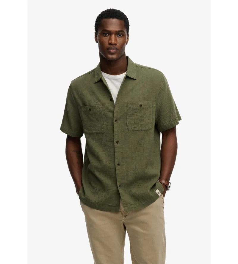 Superdry The Merchant Store - Textured Short Sleeve Shirt