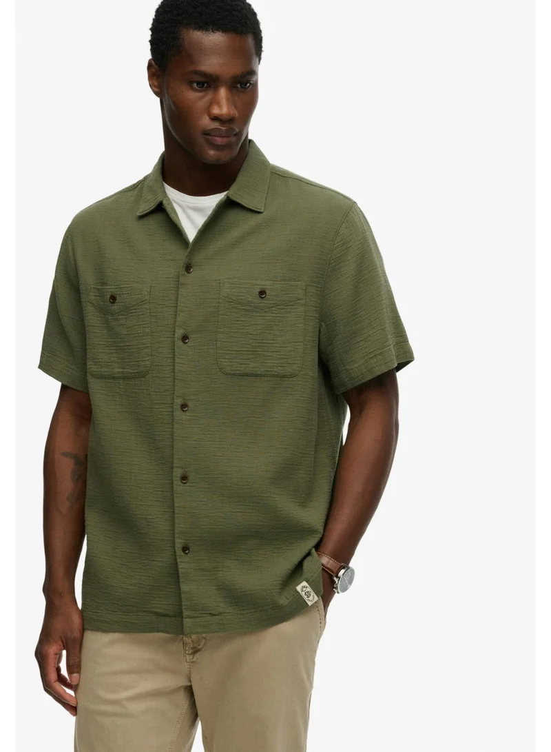Superdry  The Merchant Store - Textured Short Sleeve Shirt for Men | Best Price UAE
