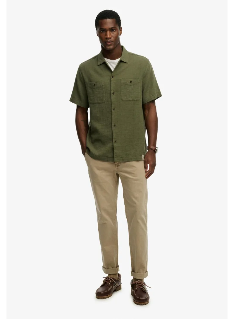 Superdry  The Merchant Store - Textured Short Sleeve Shirt for Men | Best Price UAE