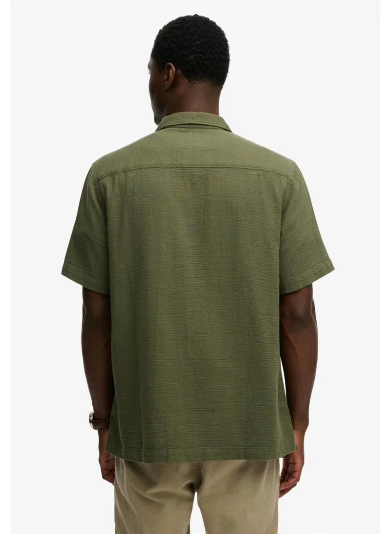 Superdry  The Merchant Store - Textured Short Sleeve Shirt for Men | Best Price UAE