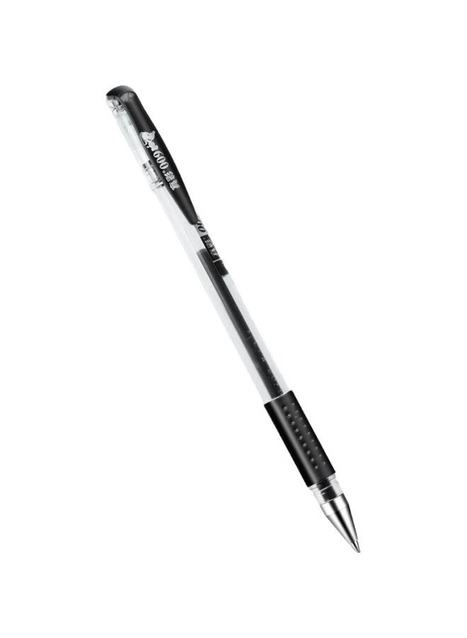 Truecolor 0.5Mm Black Gel Pen, Classic Office Bullet Tip, Soft Hand Protection, Pull-Off Cap, Signature Pen, Business Pen, Student Stationery, Meeting Note-Taking Pen - Image 1
