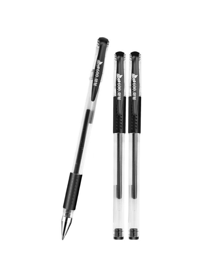Truecolor 0.5Mm Black Gel Pen, Classic Office Bullet Tip, Soft Hand Protection, Pull-Off Cap, Signature Pen, Business Pen, Student Stationery, Meeting Note-Taking Pen - Image 3