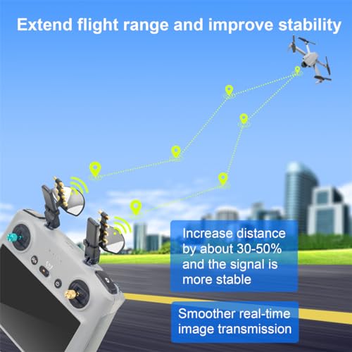 Taoke Antenna Range Extender Amplifier Compatible with D-JI RC 2/RC PRO Remote Controller, Signal Booster Amplifier for Mavic Air 3 Mini 4 Pro and Mavic 3 Pro Cine - Image 4