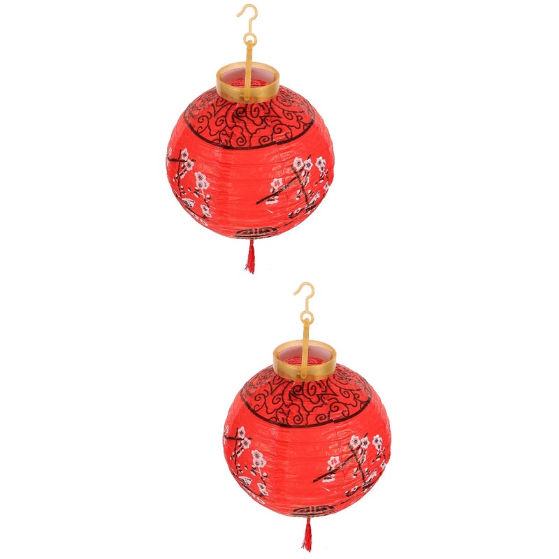 2pcs Party Hanging Lantern Round Paper Lantern Decorations Folding Paper Lantern Pendants - Image 1