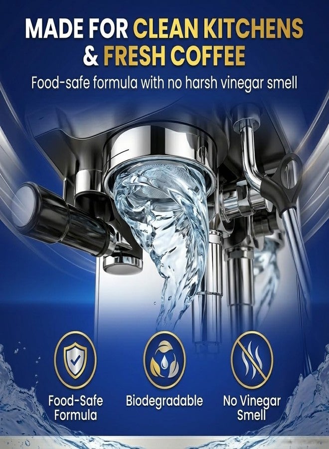 REVIV Coffee Machine Descaler Solution for Home Baristas & Daily Coffee Drinkers - 33.8oz, 8 uses - Compatible with Keurig, Nespresso, Delonghi, Breville - Removes Limescale, No Vinegar Smell - Image 5
