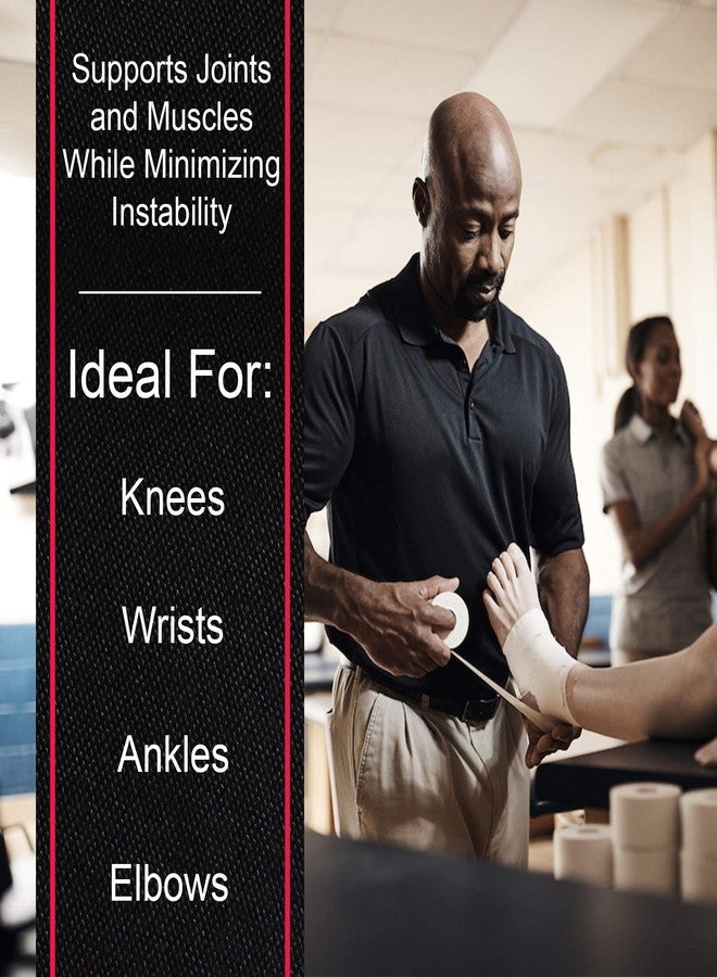 Cramer Taping Kit, Athletic Tape Kit & Supplies for Coaches & Athletic Trainers, 3 Rolls Cramer 950 Tape, 1 Roll Tape Underwrap, 1 Roll Cohesive Self-Stick Tape, 1 Tape Cutter for Removal - Image 4