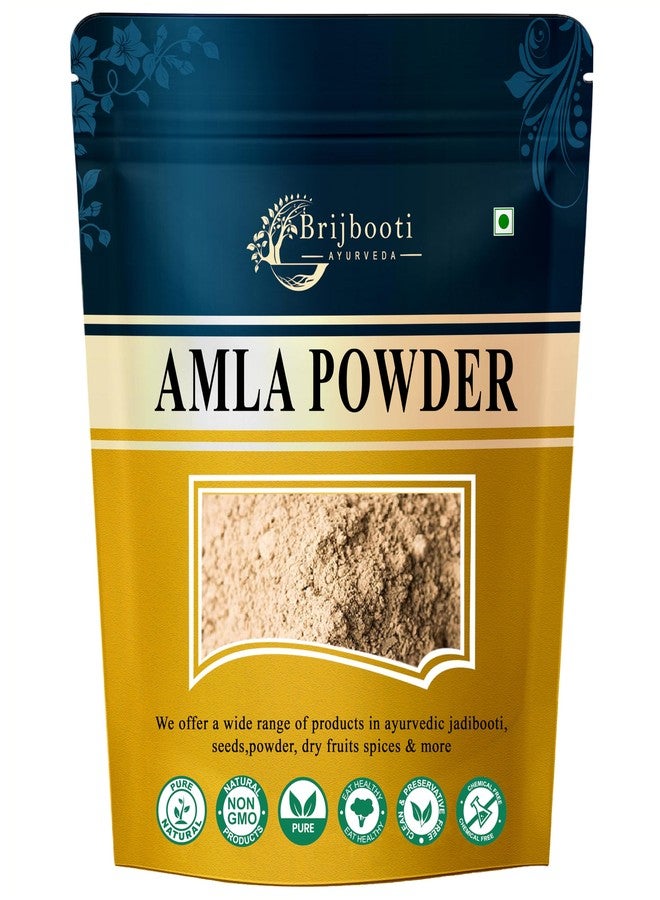 Brijbooti Pure Amla Powder 100 Gram | Indian gooseberry | for Hair, Skin, Eating, and Drinking | Pure and Natural Amla Fruit Powder - Image 1