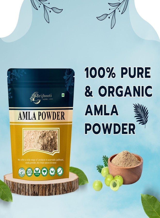 Brijbooti Pure Amla Powder 100 Gram | Indian gooseberry | for Hair, Skin, Eating, and Drinking | Pure and Natural Amla Fruit Powder - Image 4
