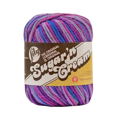 Lily Sugar 'N Cream The Original Ombre Yarn, 2oz, Gauge 4 Medium, 100% Cotton, Jewels - Machine Wash & Dry - Image 5