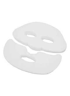 yuyte YUYTE 100 Pcs Enlarged Cotton Facial Mask Sheets  Moisturizing Skin Friendly DIY Cosmetic Face Skin Care Mask with Soft Silk for Spa Wet Compress Topical Care 