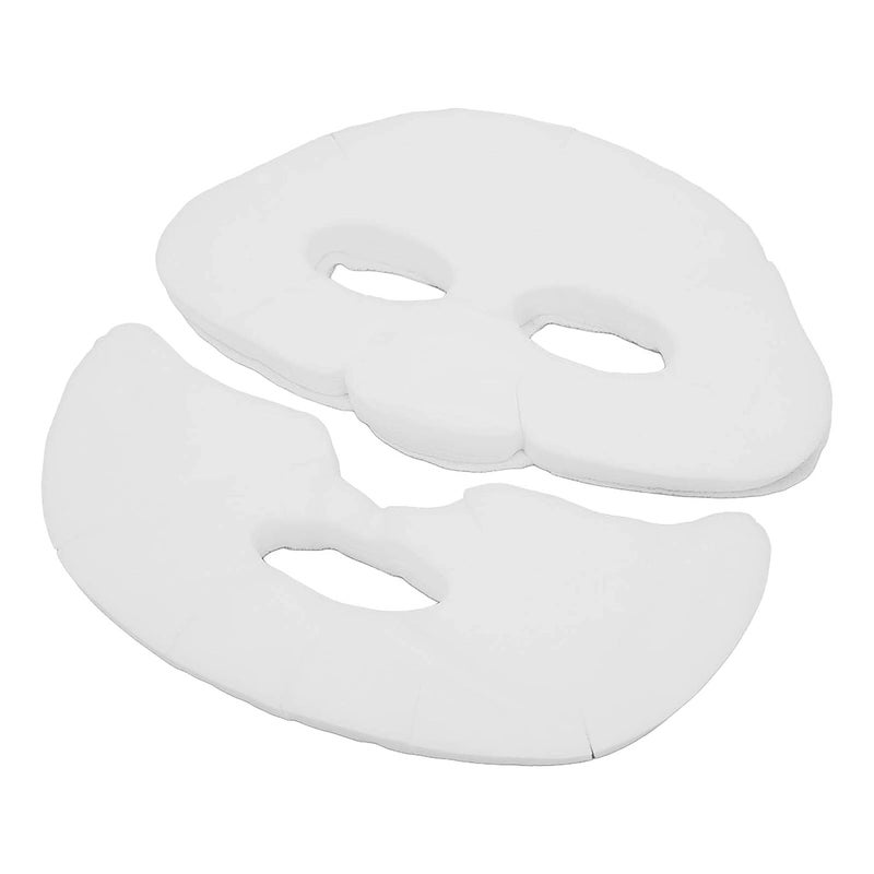 YUYTE 100 Pcs Enlarged Cotton Facial Mask Sheets  Moisturizing Skin Friendly DIY Cosmetic Face Skin Care Mask with Soft Silk for Spa Wet Compress Topical Care