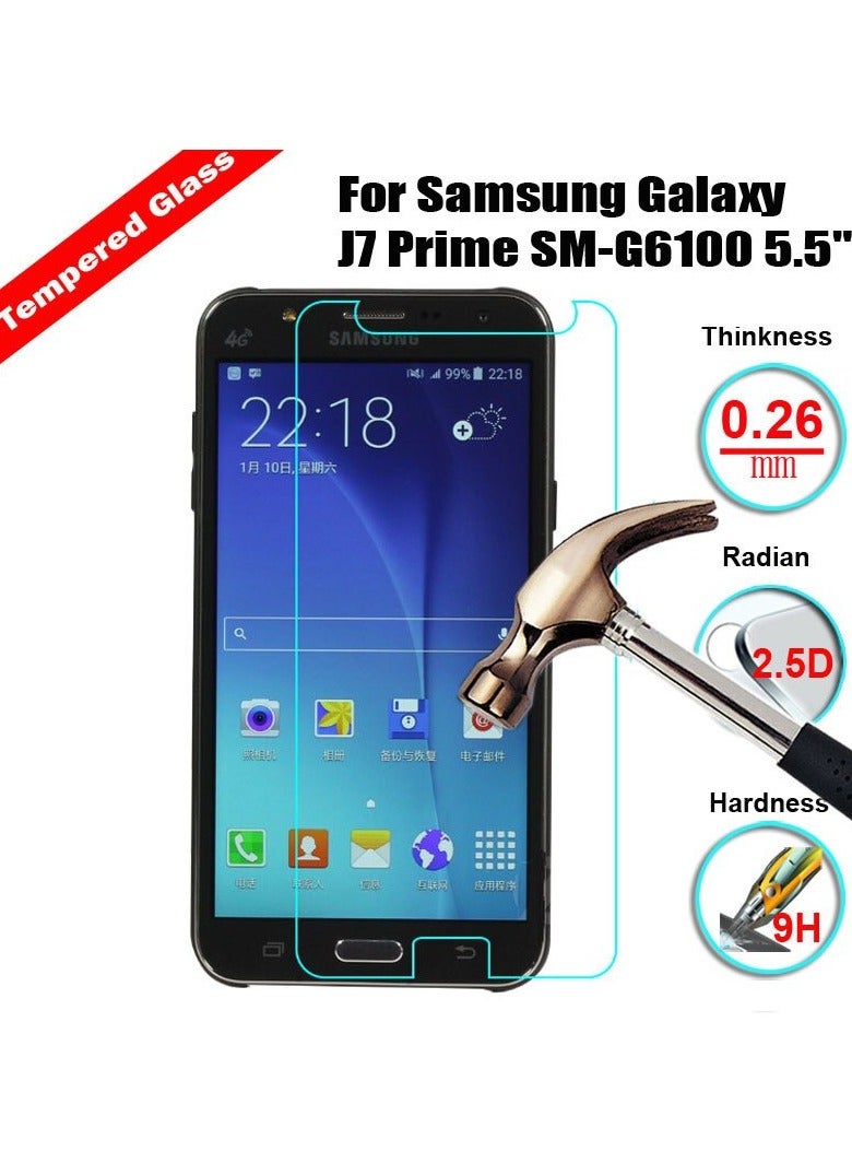 BORTONY Tempered Glass Screen Protector For Samsung Galaxy J7 Prime - Image 2