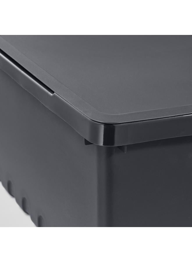erorex Storage box with lid, black, 35x25x14 cm/9 l - Image 2