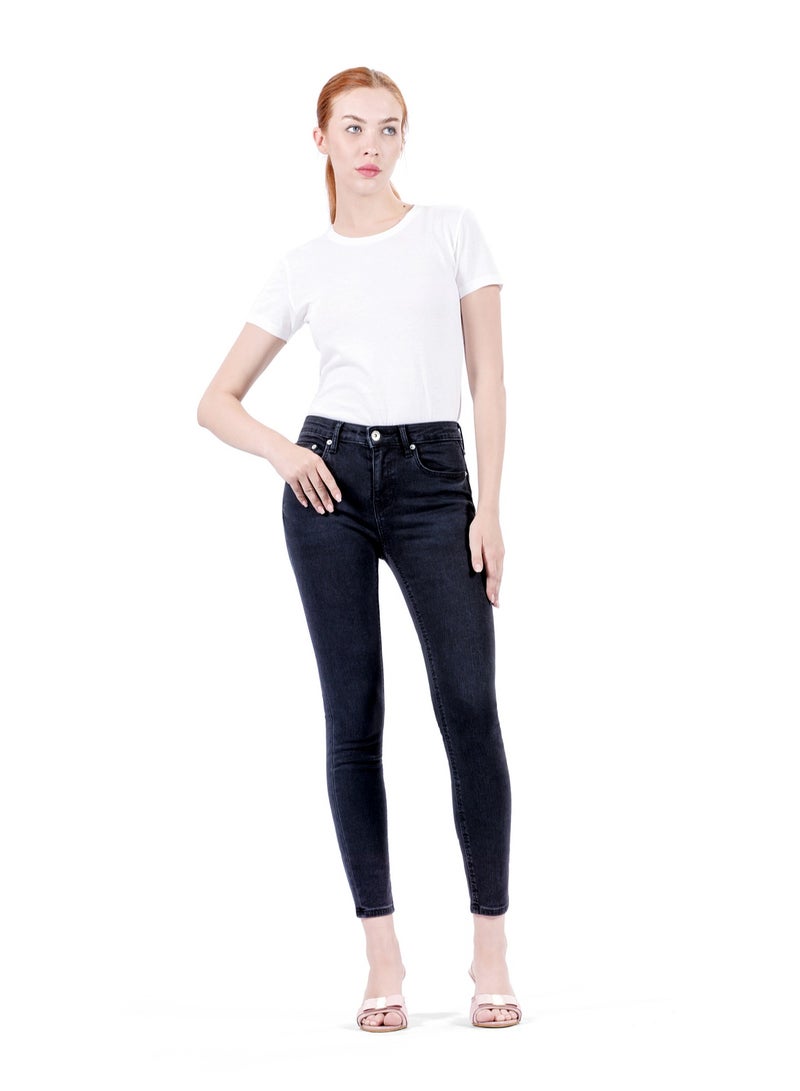Web Denim Web Denim Women's Stretch Skinny Jeans - Comfort Fit Stylish Denim Pants  - Image 1