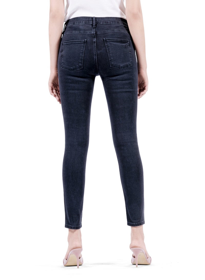 Web Denim Web Denim Women's Stretch Skinny Jeans - Comfort Fit Stylish Denim Pants  - Image 3