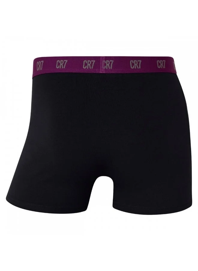 CR7  CR7 Men’s 3-Pack Stretch Cotton Trunk Underwear – Breathable, Comfortable, Stylish – Cristiano Ronaldo Signature Waistband for Men | Best Price UAE