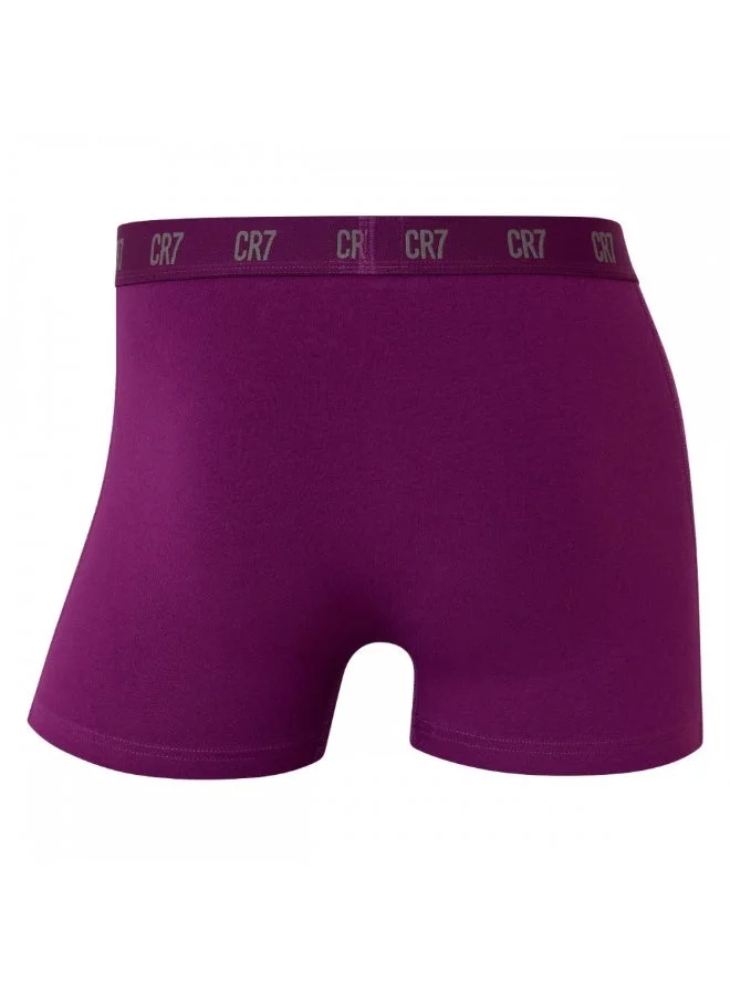 CR7  CR7 Men’s 3-Pack Stretch Cotton Trunk Underwear – Breathable, Comfortable, Stylish – Cristiano Ronaldo Signature Waistband for Men | Best Price UAE