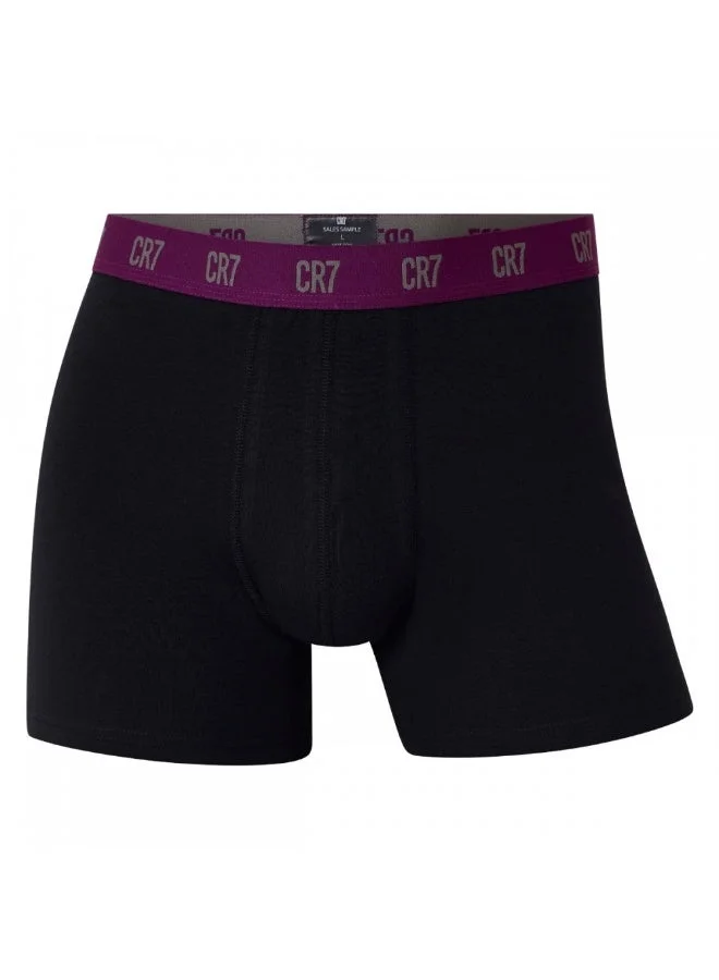 CR7  CR7 Men’s 3-Pack Stretch Cotton Trunk Underwear – Breathable, Comfortable, Stylish – Cristiano Ronaldo Signature Waistband for Men | Best Price UAE