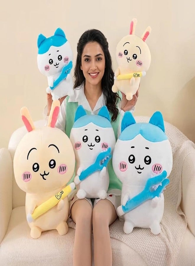 TechMax Solution Kawaii Bunny Plush Soft Stuffed Rabbit Anime Doll Cute Hugging Pillow Toy for Kids Room Decor Gift - Image 2