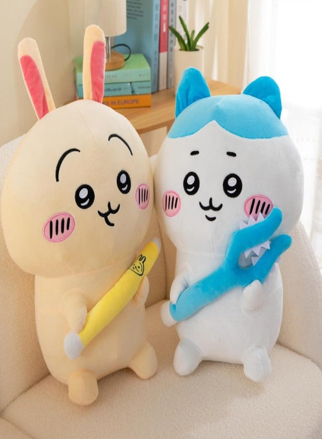 TechMax Solution Kawaii Bunny Plush Soft Stuffed Rabbit Anime Doll Cute Hugging Pillow Toy for Kids Room Decor Gift - Image 5