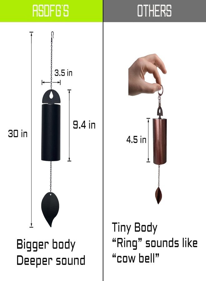ASDFG Deep Resonance Serenity Bell Large Wind Chimes for Outside Deep Tone Garden Bells Wind Chimes 528 Hz Low Pitch Wind Bell 30 inch (Large) - Image 2