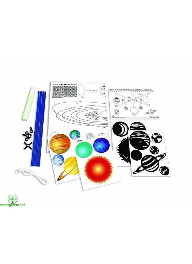 4m - KidzLabs Glow Solar System Mobile Making Kit - Image 1