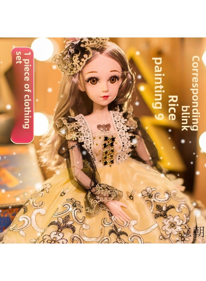 Cm Doll Suit Princess Girl Children's Big Doll Birthday Simulation Single Birthday Toy-Color:Erweina 【can Blink】 60cm-Height:No Music + 12-piece Clothes Set + 2 Gifts + Gift Box - Image 2