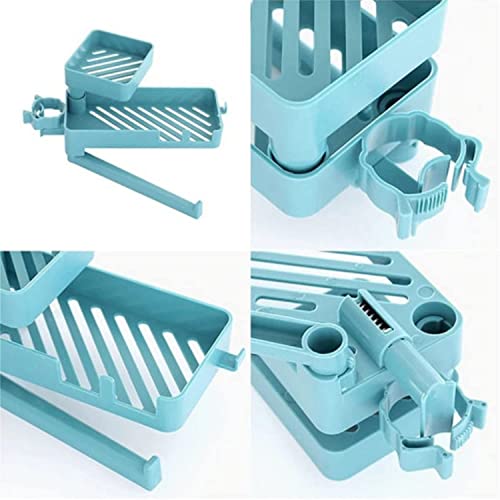 Klaxon Wren Faucet Mounted Sink Organizer | Soap Sponge Towel Holder | Sink Caddy Organizer (Green) - Image 2