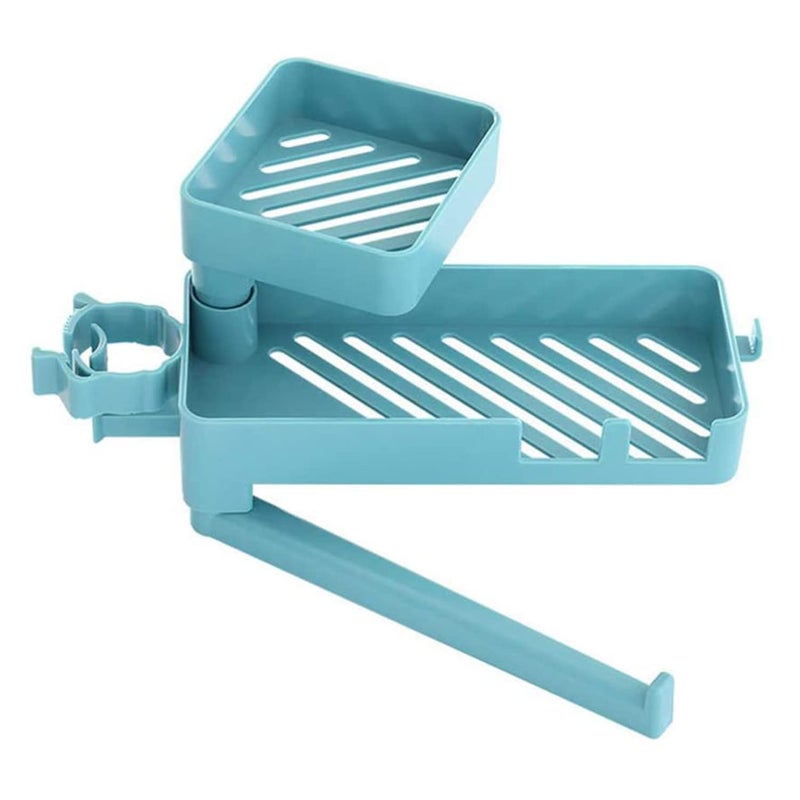 Klaxon Wren Faucet Mounted Sink Organizer | Soap Sponge Towel Holder | Sink Caddy Organizer (Green) - Image 4