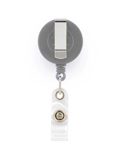 PARTNER 5-Piece Badge Reel for ID Cards Grey  - Image 2