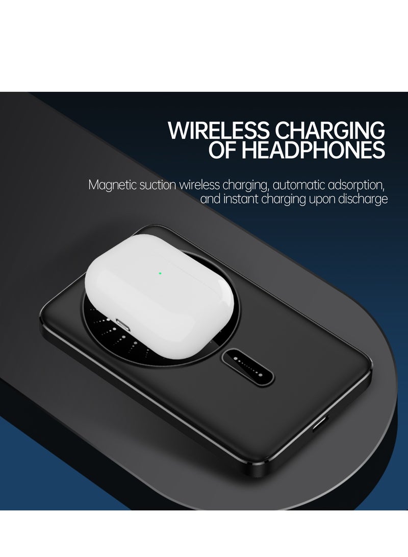 GULFLINK Mini Magnetic Wireless Portable Charger 5000mah Super Slim Fast Charging Grey - Image 4