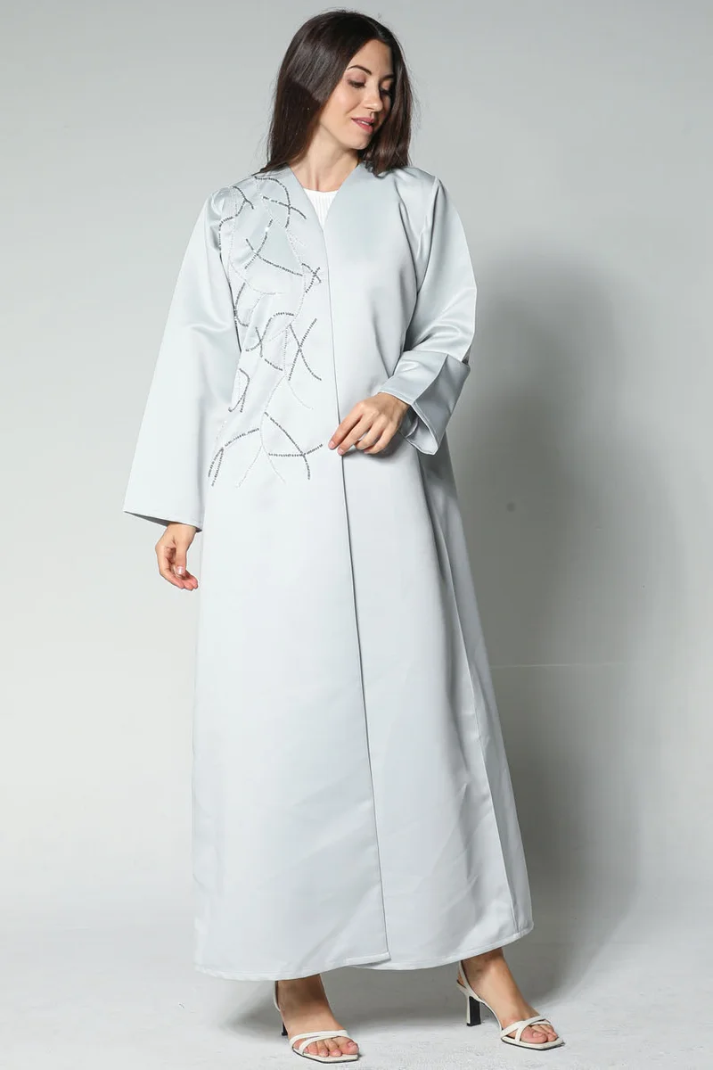 مويستريت عباية مفتوحة مطرزة