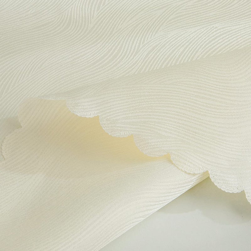 SPRICA Round Jacquard Tablecloth 200cm Water Resistance Heavy Weight Soft Table Cover Machine Washable  Beige - Image 5