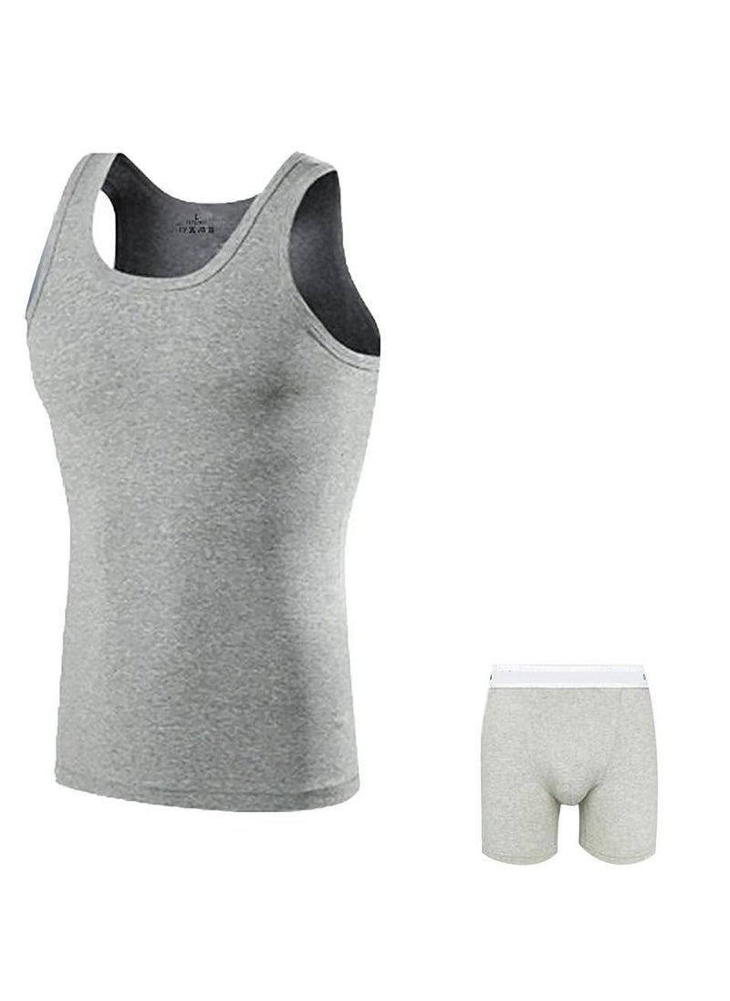 Boxer Style Shirt + Underpants Set Size XXL - Grey - pzsku/Z03D3844F7494C27E43ECZ/45/_/1647963297/73ad6bc6-35b5-47a8-8070-7594ebd082d3