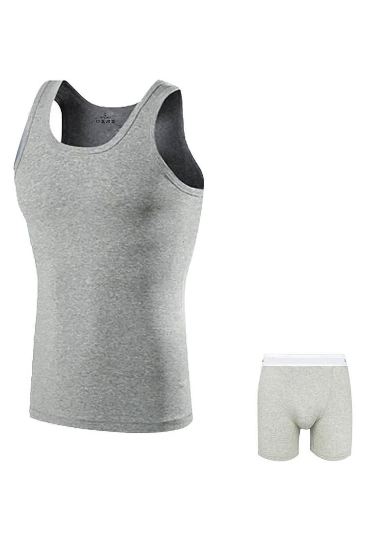 Boxer Style Shirt + Underpants Set Size XXL - Grey