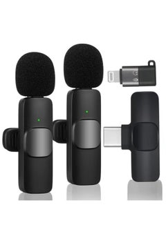 Beauenty Wireless Lavalier Microphone for Type-C Phone- Plug-Play Wireless Mic with 2 Microphone for USB-C Android Phone and iPhone Video Recording- Interview- Vlog- Auto Sync and Noise Reduction- 2.4 GHZ  - Image 1