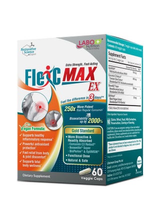 Flexc Max Ex With Turmeric Curcumin C3 Reduct 95% Tetrahydrocurcuminoids Bioperine Boswellia Extract & Optimsm Effective Antioxidation Joint & Body Discomfort Relief - pzsku/Z03D39504154794C07A69Z/45/_/1695145302/4dd9c01f-fcec-4293-8708-24c2489e419a