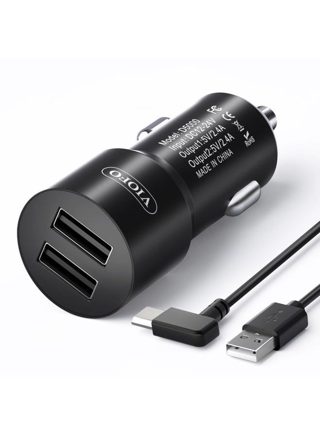 Viofo D5000 Type-C USB Cigarette Charger with 11.4ft(3.5M) Cable for A229/A139 Pro/T130/WM1 Dash Cam - Image 1