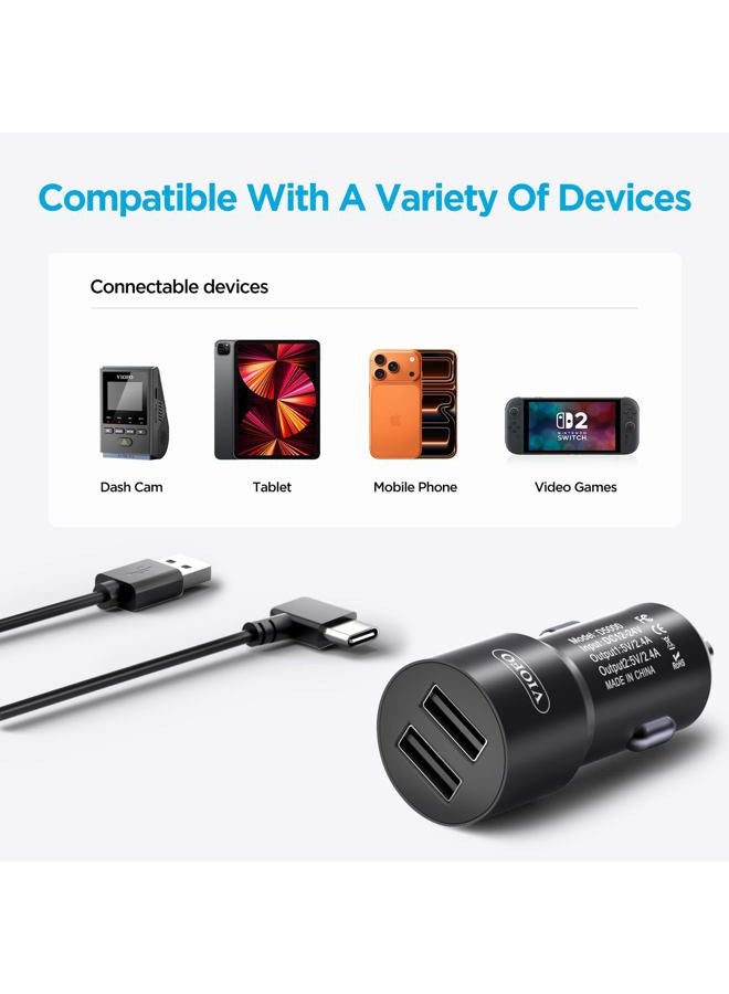 Viofo D5000 Type-C USB Cigarette Charger with 11.4ft(3.5M) Cable for A229/A139 Pro/T130/WM1 Dash Cam - Image 5