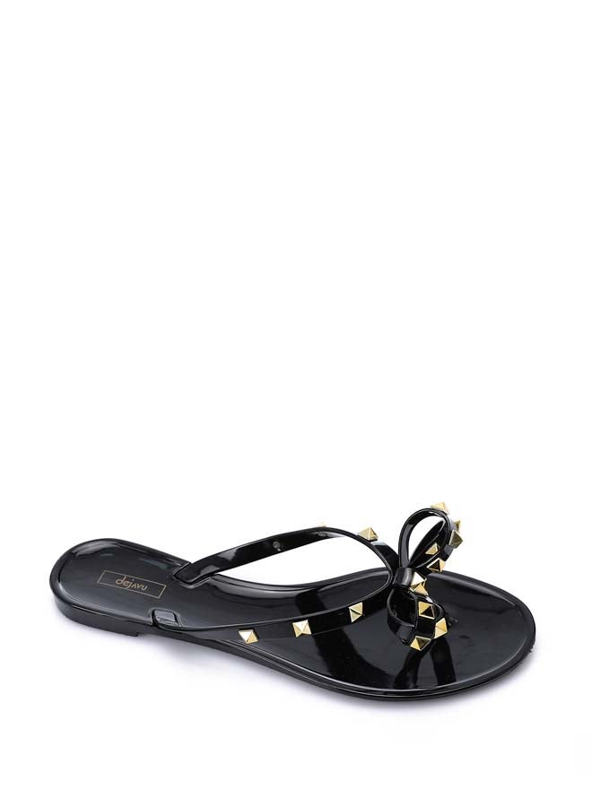 One Thong Black Slipper