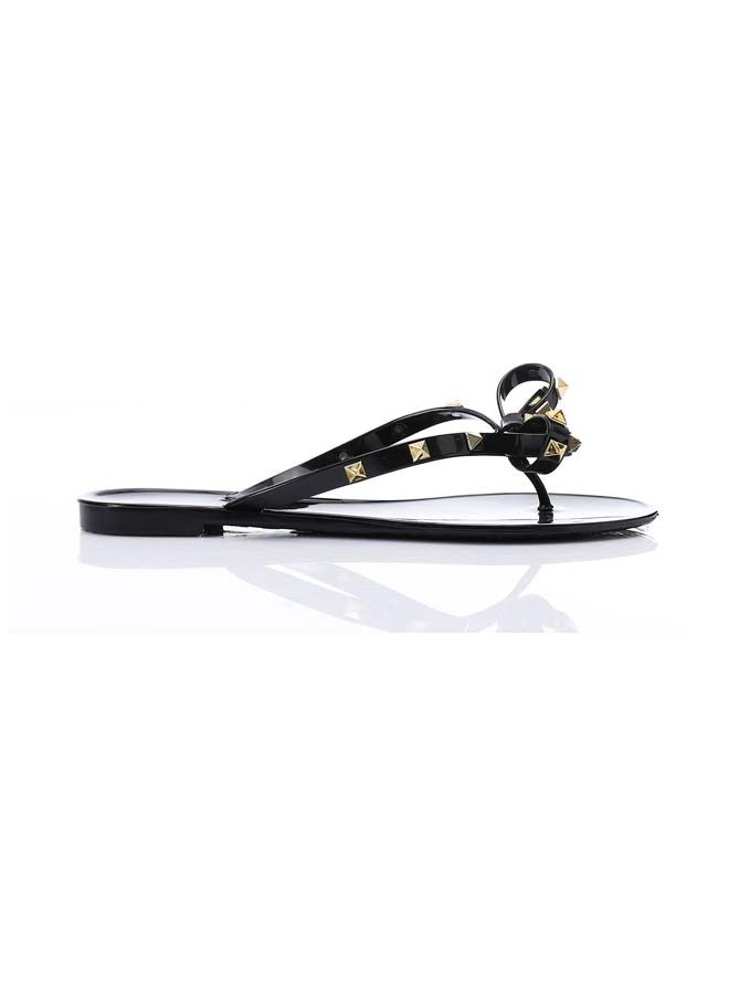 One Thong Black Slipper