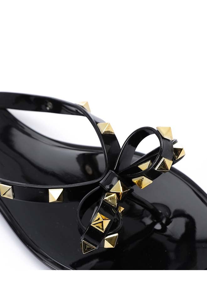 One Thong Black Slipper