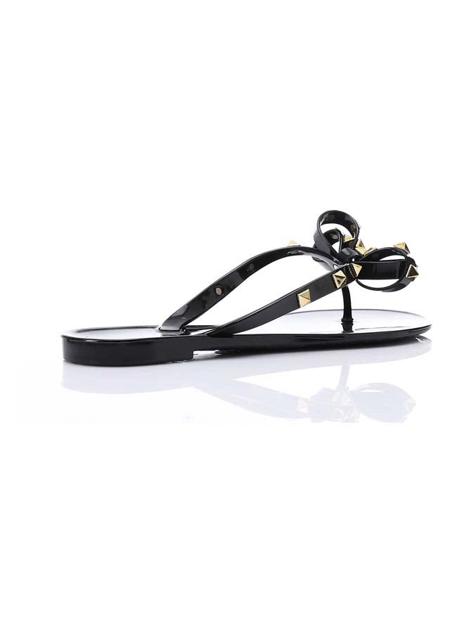 One Thong Black Slipper