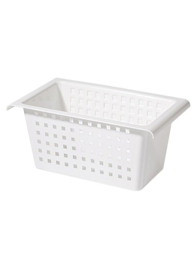 Gonetre Shelf Baskets Storage Basket for Expandable Rod Under Sink Organizer PP Plastic Hanging Basket for Closet Wardrobe Kitchen 30 * 16 * 8CM Storage supplies - Image 1