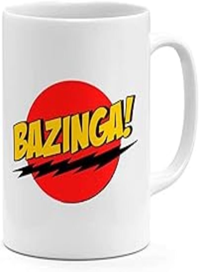 RYN RYN PRINTED DESIGN Bazinga Big Bang Theory - Coffee Mug White 11ounce