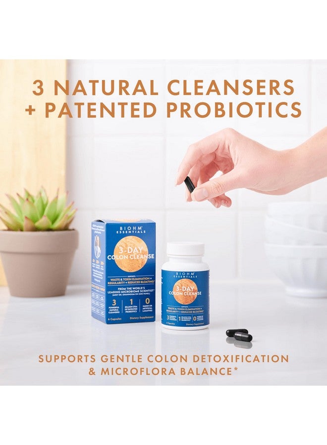 BIOHM Colon Cleanse Detox with Probiotics, 3 Day Quick Cleanse, 6 Capsules, Supports Constipation and Bloating Relief, 3 Servings, Gut Cleanse for Men and Women - Image 5
