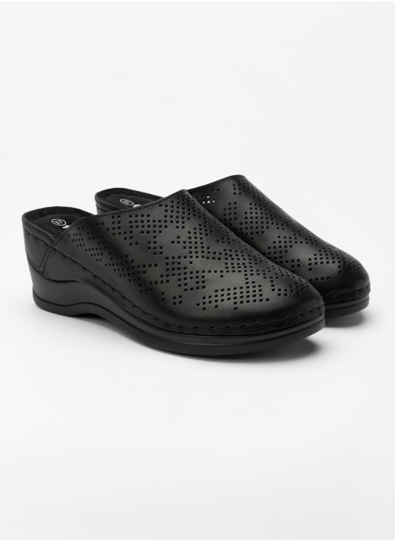 flâneur - Flaneur Sneaker Mules for Women - Sabot Casual Ladies Shoes, Stylish Footwear for Women, 100% Natural Leather, Platform Lightweight & Breathable Slip On Slides, Non-Slip Extra Wide Comfortable Shoes - Image 1