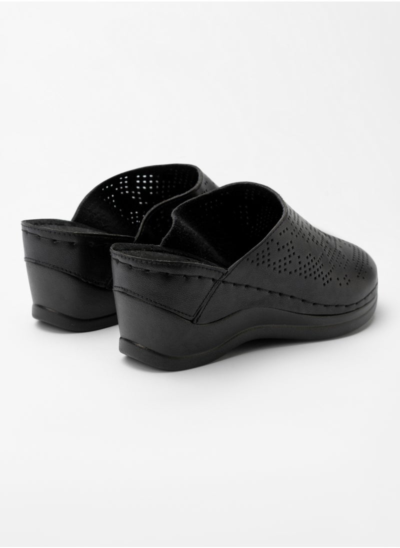 flâneur - Flaneur Sneaker Mules for Women - Sabot Casual Ladies Shoes, Stylish Footwear for Women, 100% Natural Leather, Platform Lightweight & Breathable Slip On Slides, Non-Slip Extra Wide Comfortable Shoes - Image 1