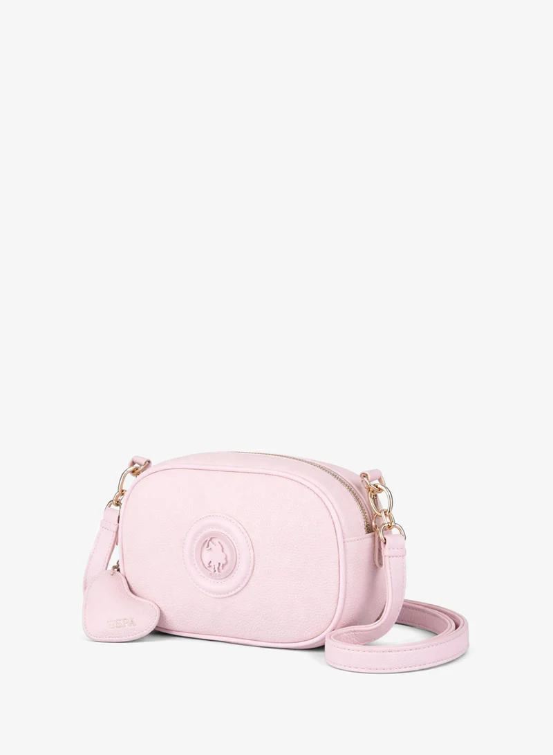 U.S. Polo Assn. POWDER U.S. Polo Assn. Women's Crossbody Bag, Ladies Shoulder Bag Handbag for Ladies Travel Bag for Girls Powder for Women | Best Price UAE